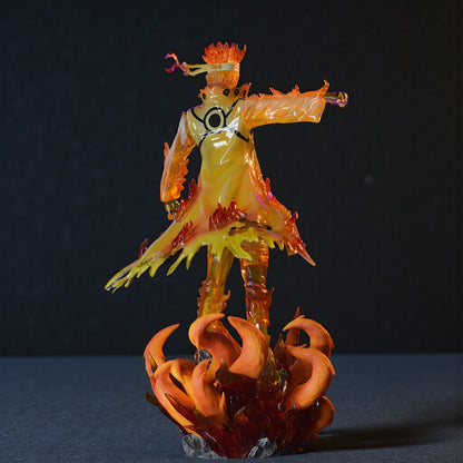 Naruto Uzumaki Ultimate Figurine with 9 Tail Fox Base (32 cm Height) - Naruto