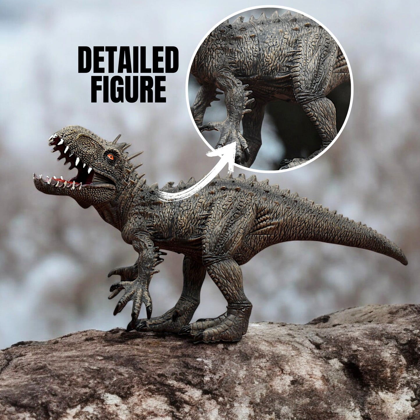 Indominus Rex Dinosaur Toy Realistic 10-inch Action Figure With