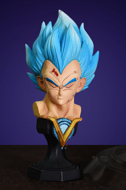 PRINCE VEGETA PREMIUM COLLECTIBLE ACTION FIGURE WITH REPLACEABLE HEADS AND BODIES - DRAGON BALL Z