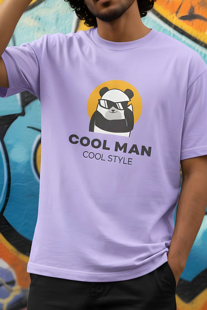 Cool Panda Oversized Style T-shirt (100% PREMIUM COTTON)