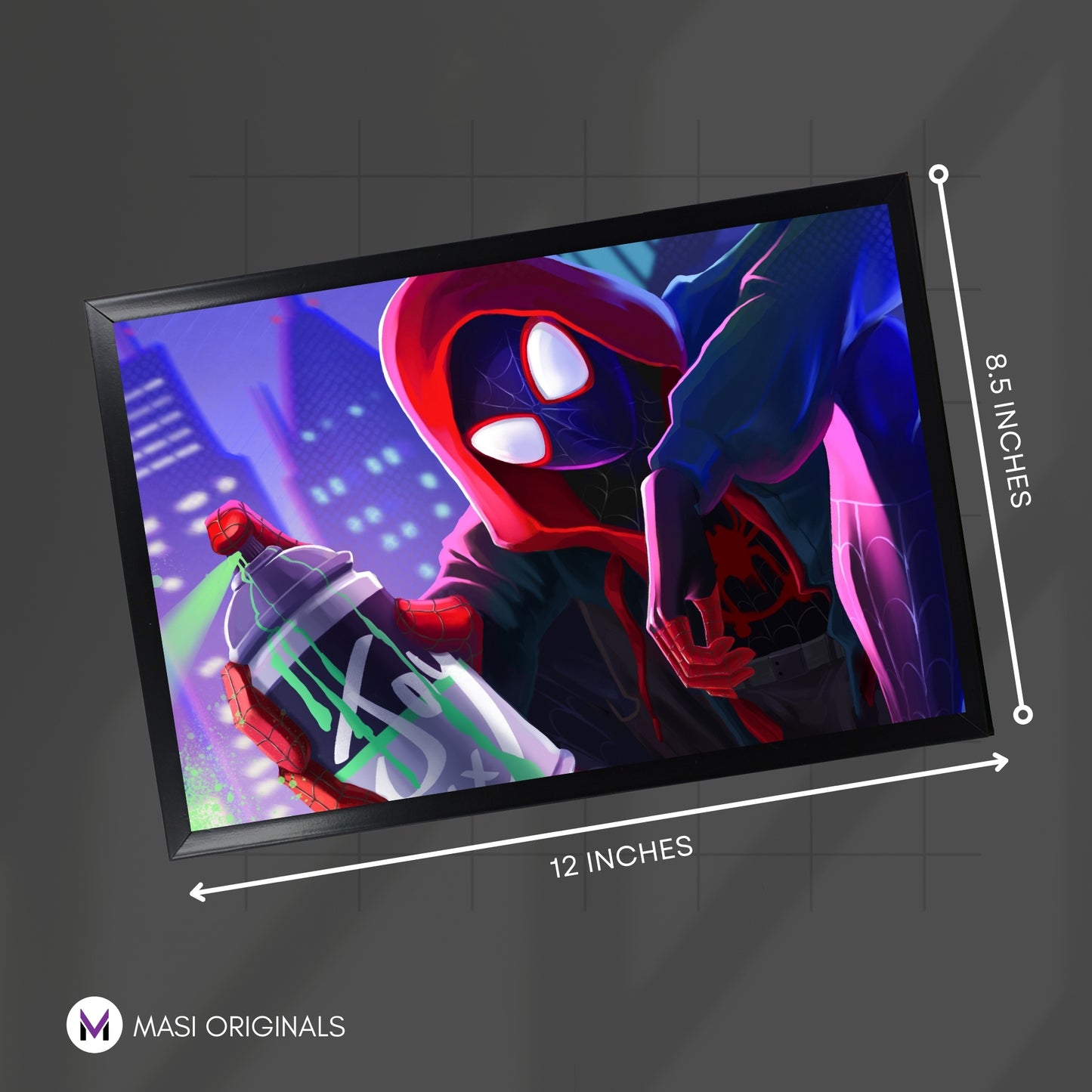 MILES MORALES SPIDERMAN PHOTO FRAME (A4 SIZE)