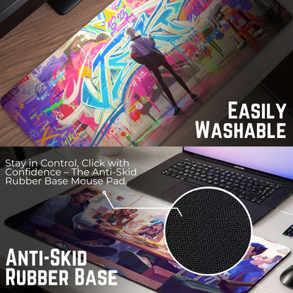 Valorant Team Mouse Pad (23 X 11 Inches) - Gaming Mouse Pad | Rubber Base Desk Mat