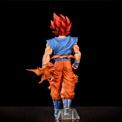 SON GOKU RED HAIR ICONIC ACTION FIGURE WITH STAND (32 CM HEIGHT) - DRAGON BALL Z