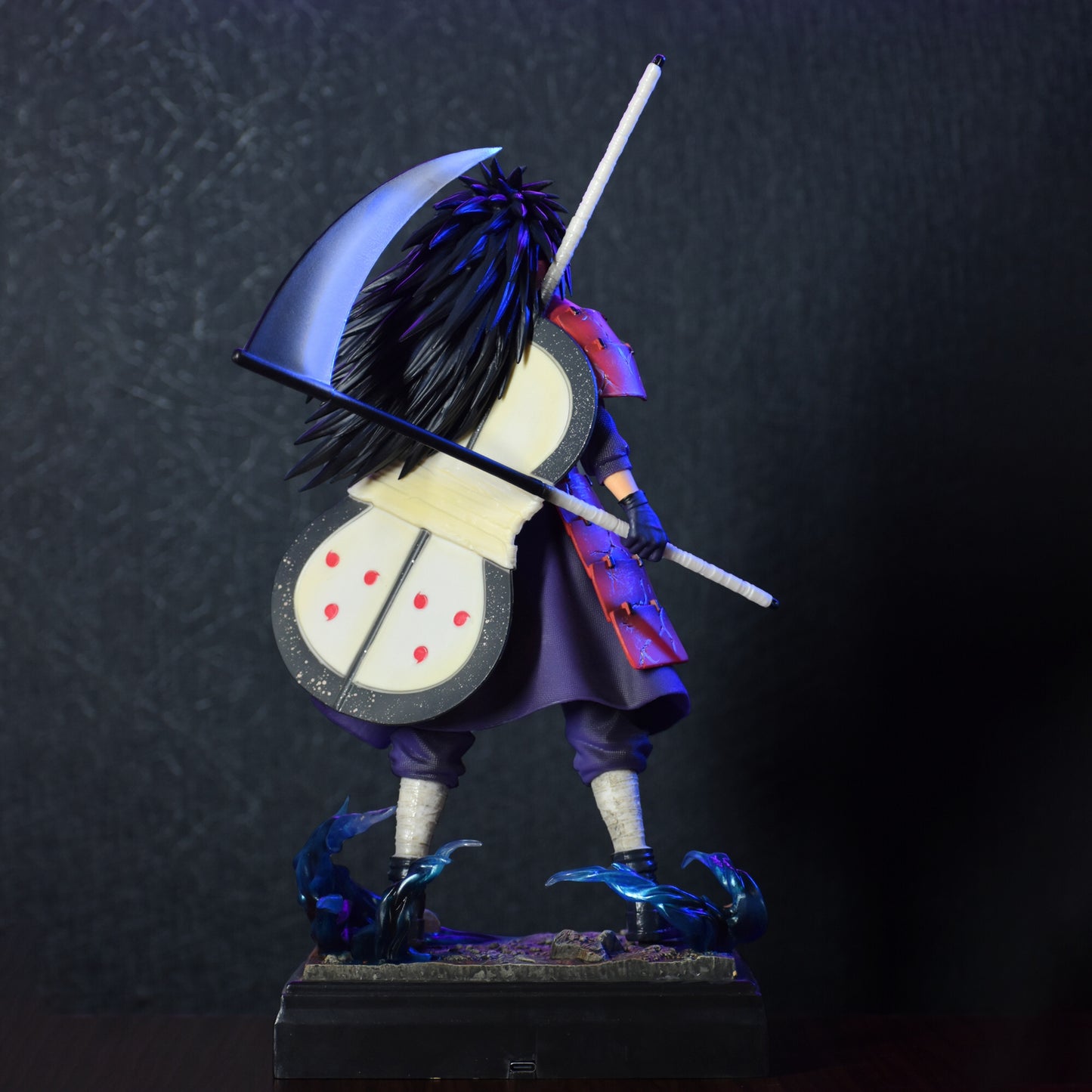 MADARA UCHIHA ACTION FIGURE WITH LED BASE | COMES WITH C TYPE CABLE FOR LED | (32 CM HEIGHT) - NARUTO