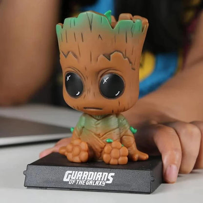 MARVEL GROOT BOBBLEHEAD/MOBILE HOLDER STAND