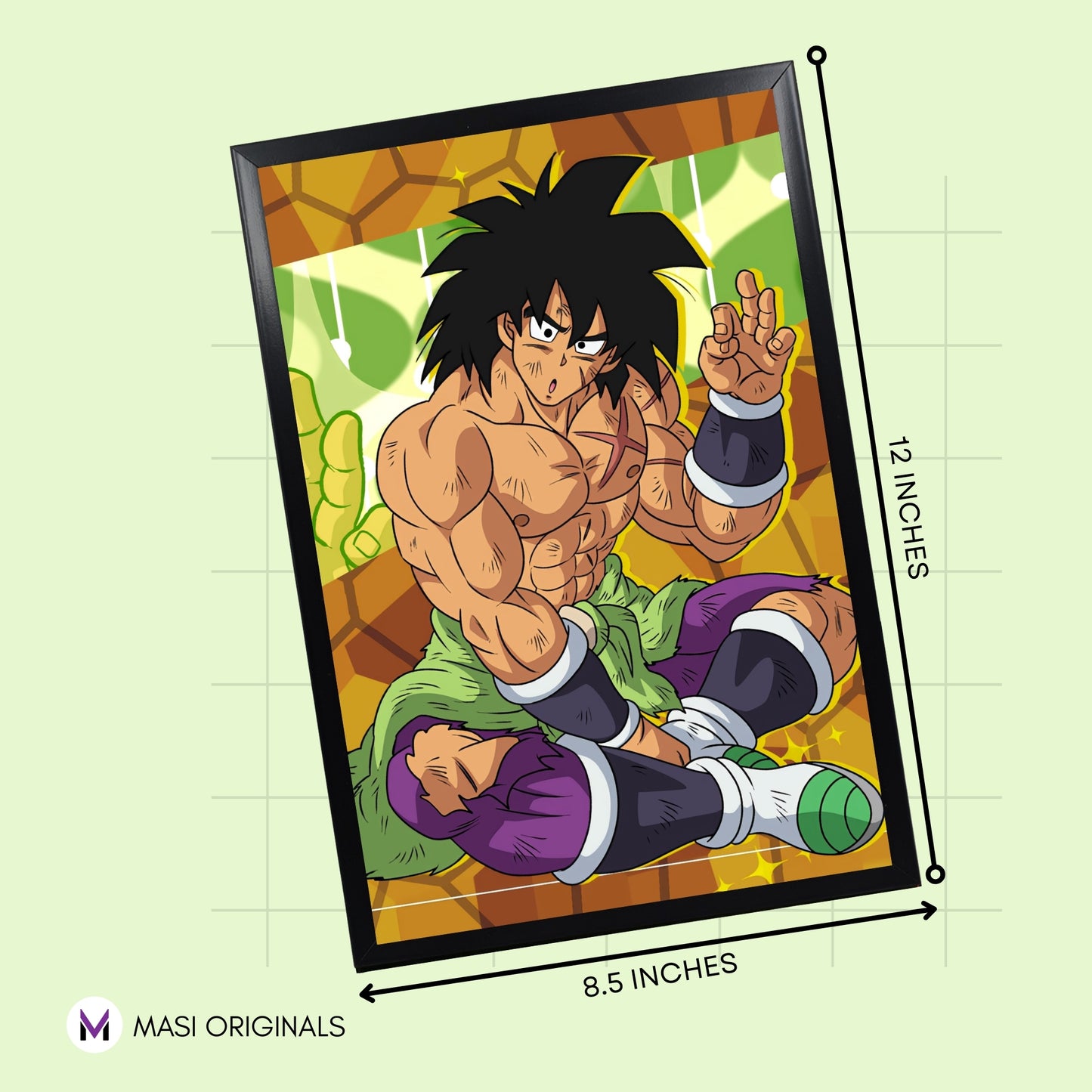 BROLY INNOCENT RARE PHOTO FRAME (A4 SIZE) - DRAGON BALL Z