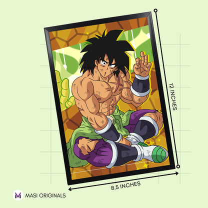 BROLY INNOCENT RARE PHOTO FRAME (A4 SIZE) - DRAGON BALL Z
