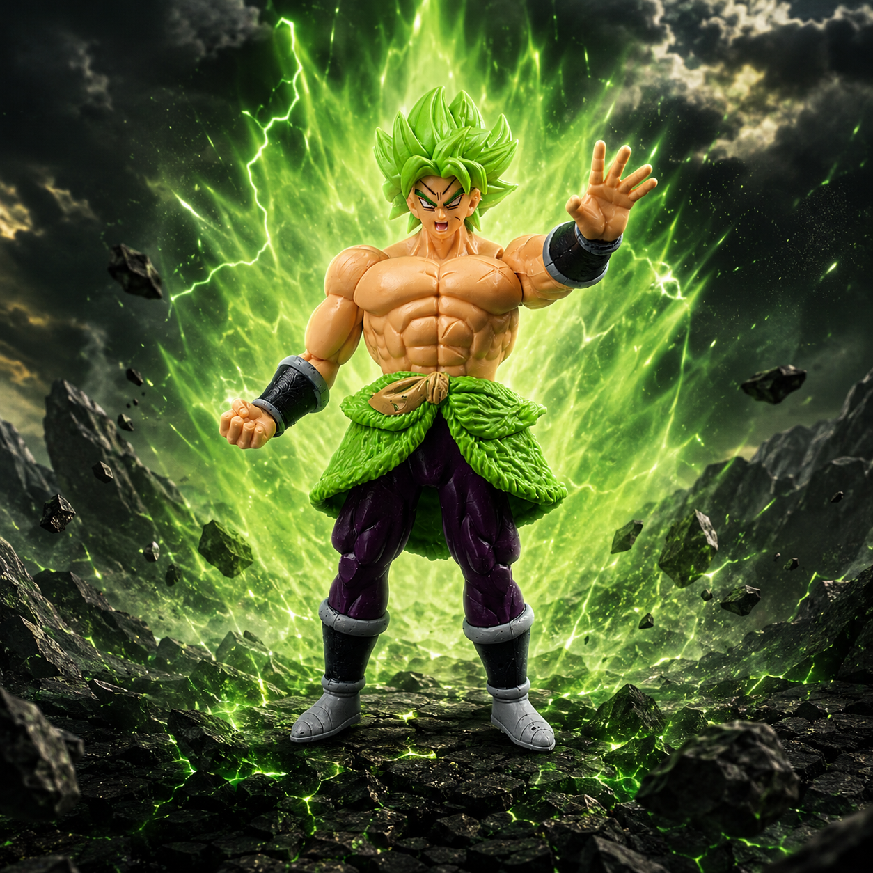 Dragon Ball Super Broly Action Figure | Super Saiyan Broly Collectible | 18 cm PVC Display Figure