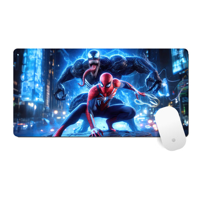 SPIDERMAN & VENOM MOUSE PAD (23 X 11 INCHES) - GAMING MOUSE PAD | RUBBER BASE DESK MAT