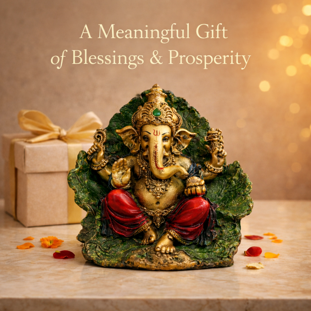 Lord Ganesha Idol - Symbol of Wisdom, Success & Prosperity | Spiritual Home Decor | Puja Room Murti | Gift for Good Luck