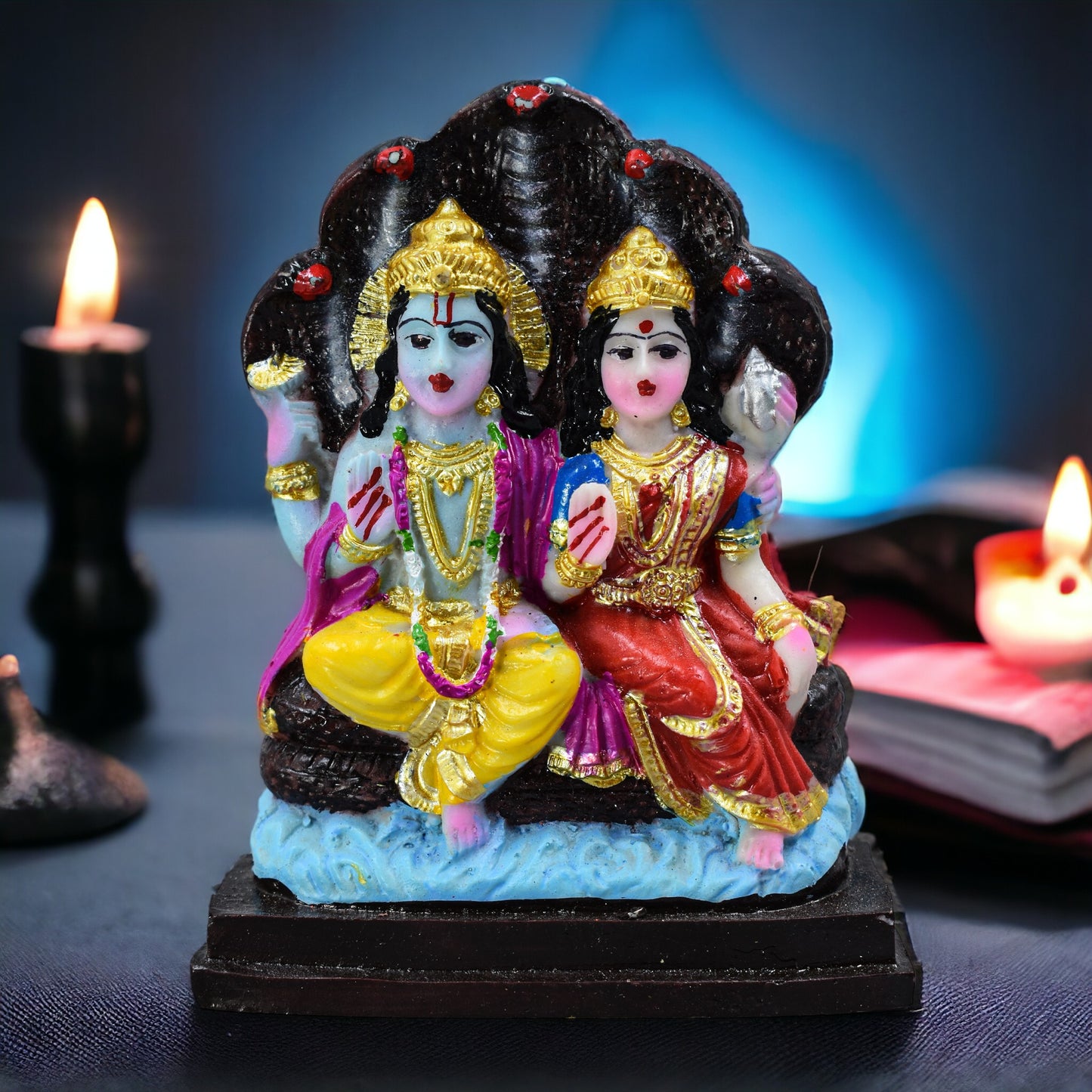 Vishnu Laxmi Ji Idol Statue Murti