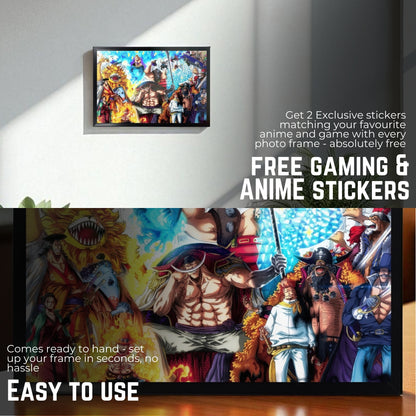 WHITEBEARD PIRATES CREW PHOTO FRAME (A4 SIZE) - ONE PIECE