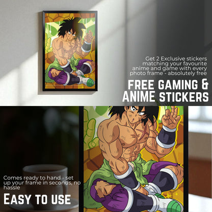 BROLY INNOCENT RARE PHOTO FRAME (A4 SIZE) - DRAGON BALL Z