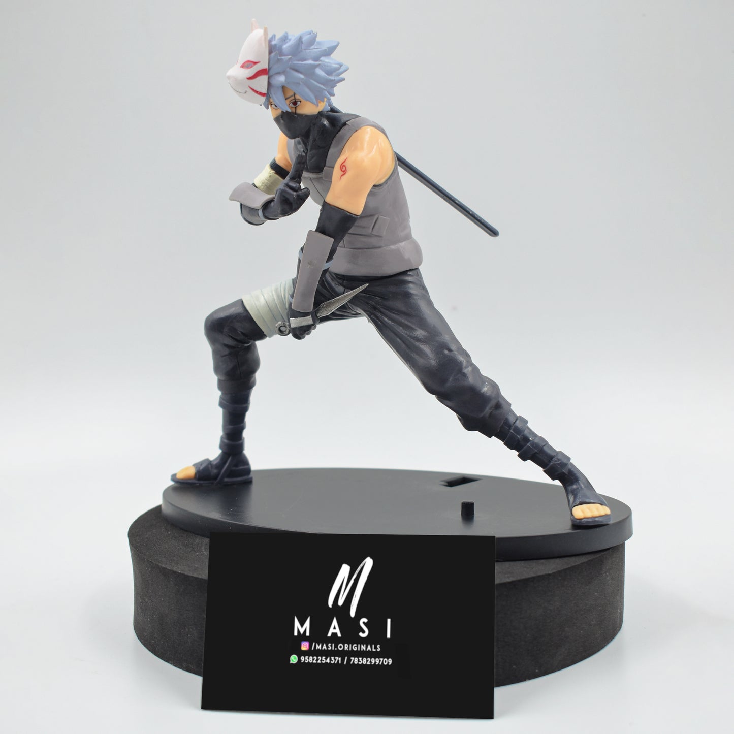 Hatake Kakashi Action Figure With Anbu Mask (16 Cm Height) - Naruto