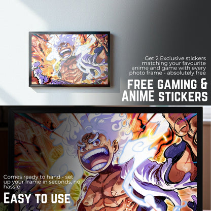 SUN GOD NIKA LUFFY GEAR 5 PHOTO FRAME (A4 SIZE) - ONE PIEC