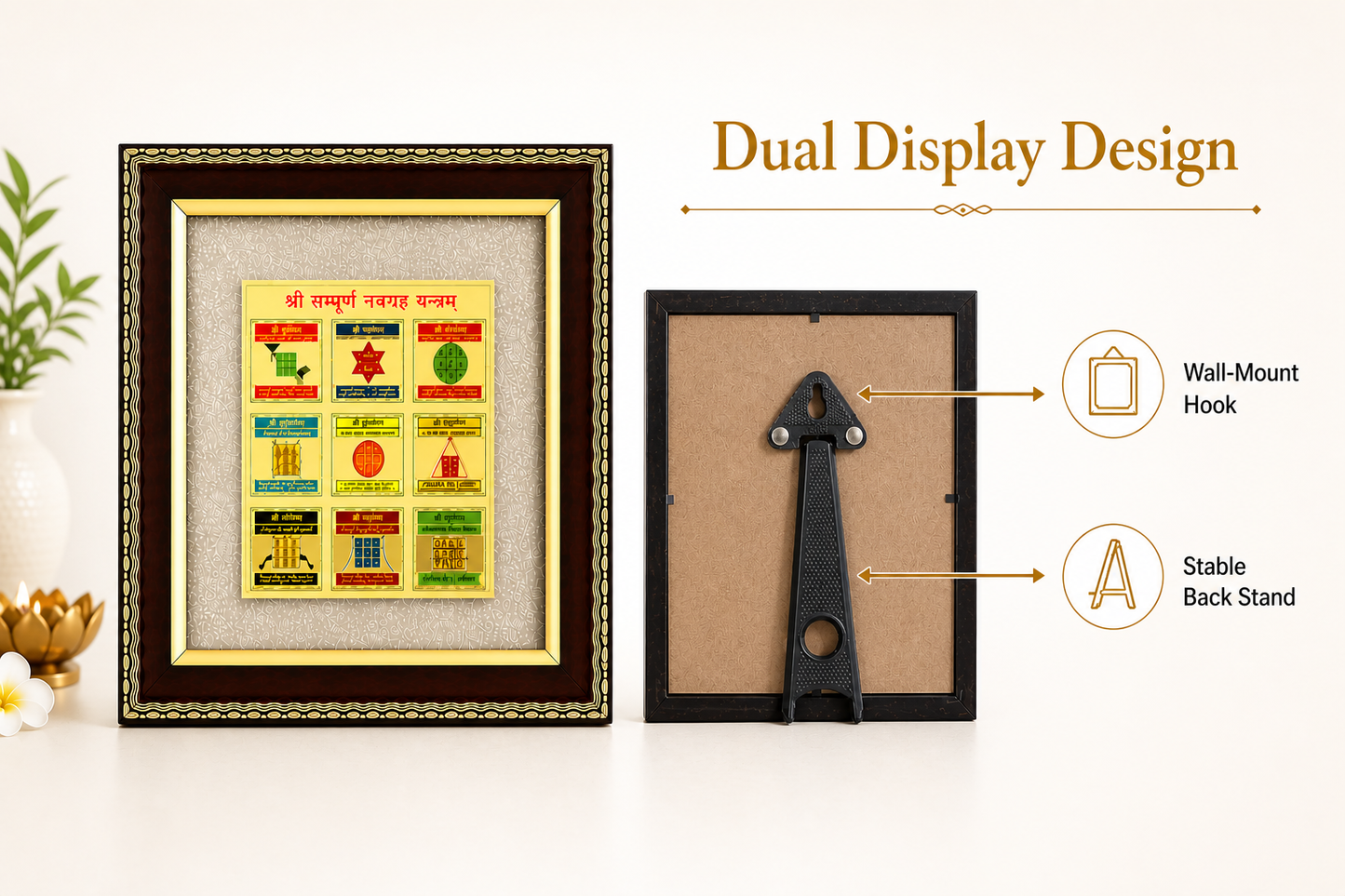 Shree Sampurna Navgraha Yantra Frame - Vastu & Success Decorative Frame