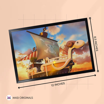 GOING MERRY PHOTO FRAME (A4 SIZE) - ONE PIECE