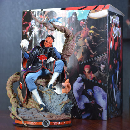 OBITO UCHIHA ICONIC ACTION FIGURE WITH 2 REPLACEABLE HEADS (32 CM HEIGHT) - NARUTO