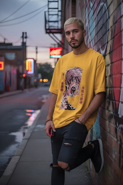 (Demon Slayer) Muzan Kibutsuji Oversized Style T-shirt (100% PREMIUM COTTON)