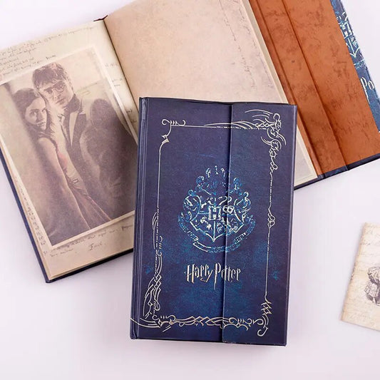 Harry Potter Hard Cover Journal Diary | Magnetic Cover Wizard World Authentic Diary - 192 Pages