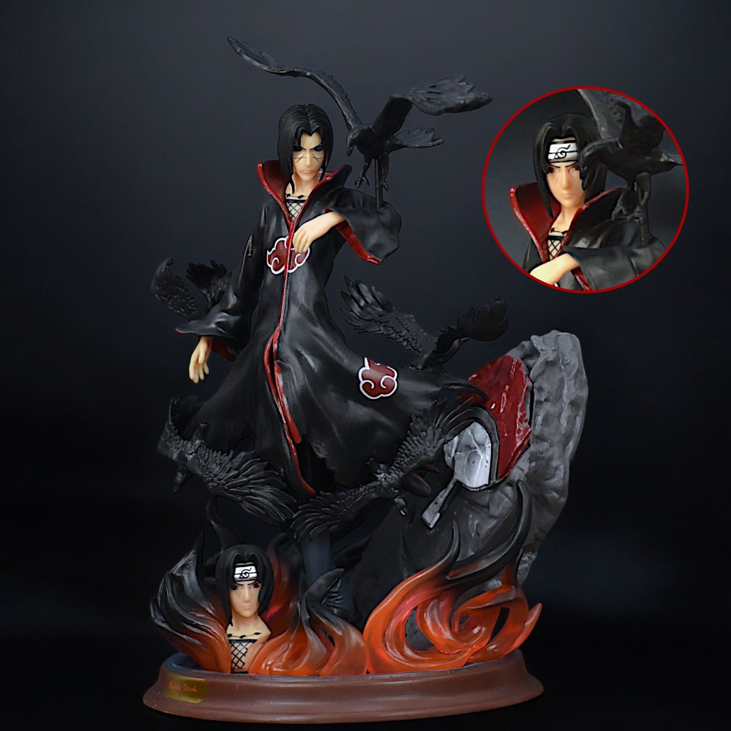 ITACHI UCHIHA ACTION FIGURE WITH 2 REPLACEABLE FACES (26 CM HEIGHT) - NARUTO