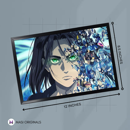 EREN YEAGER PHOTO FRAME (A4 SIZE) - ATTACK ON TITAN