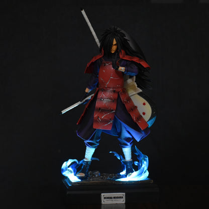 MADARA UCHIHA ACTION FIGURE WITH LED BASE | COMES WITH C TYPE CABLE FOR LED | (32 CM HEIGHT) - NARUTO