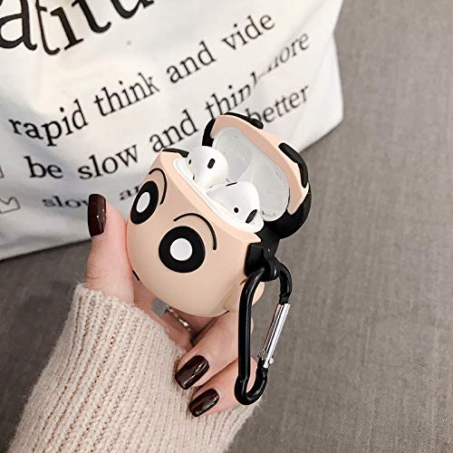 Shinchan Cute Iphone Airpods Cover Protection Case (Silicone)