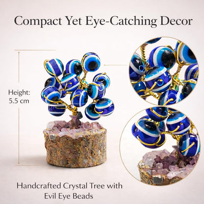 Evil Eye Protection Tree – Blue Nazar Feng Shui Positive Energy Showpiece