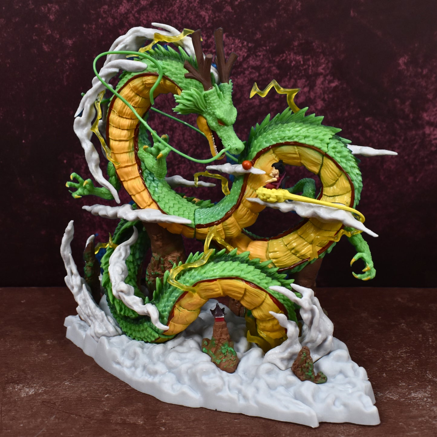 The Eternal Dragon Shenron With Son Goku Action Figure (22 Cm Height) - Dragon Ball Z