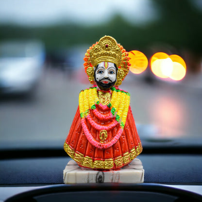 Baba Khatu Shyam Ji Idol Statue Murti For Car Dashboard/table/home Decoration (16 Cm Height)