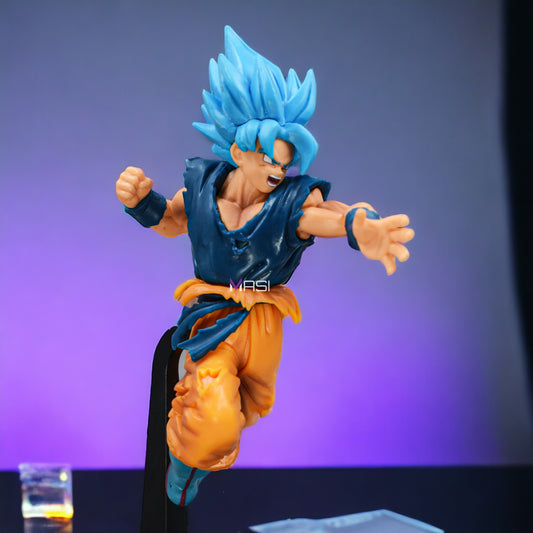 Goku Ssj Blue Action Figure With Stand (25 Cm Height) - Dragon Ball Z