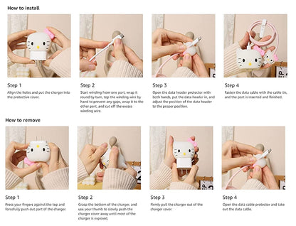 Tom Cartoon Cute Iphone Charger Cover Protection Case (Silicone)