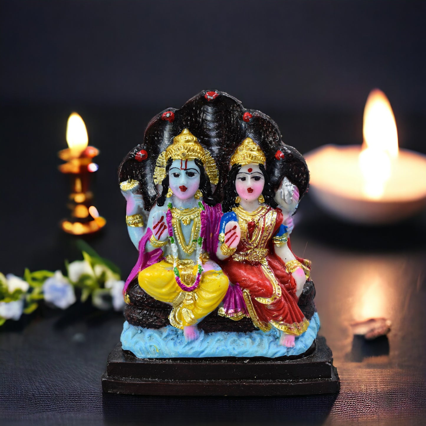 Vishnu Laxmi Ji Idol Statue Murti