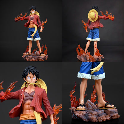 MONKEY D. LUFFY ACTION FIGURE WITH 2 REPLACEABLE HEADS (26 CM HEIGHT) - ONE PIECE