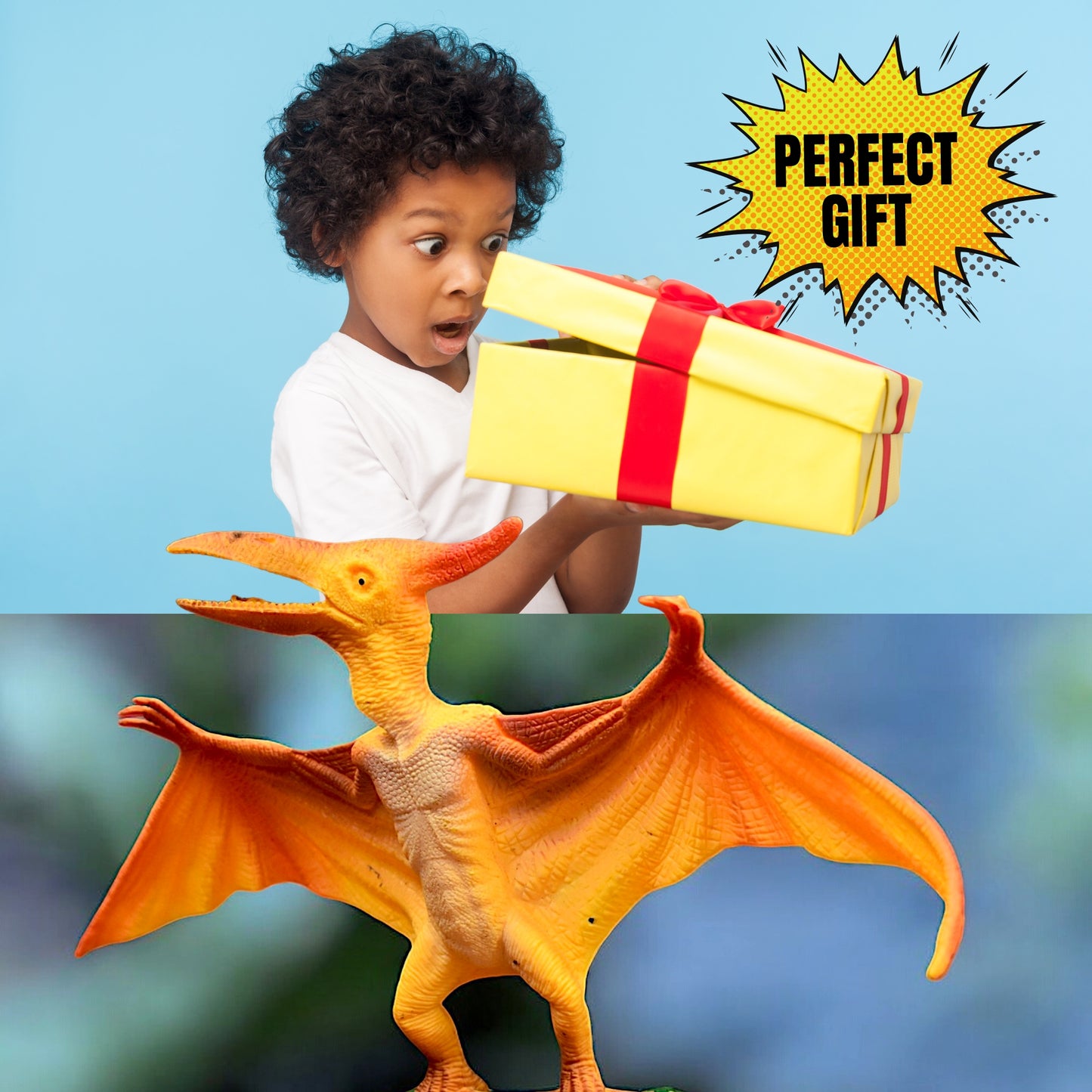Pterosaur Dinosaur Toy - Realistic 10-Inch Action Figure