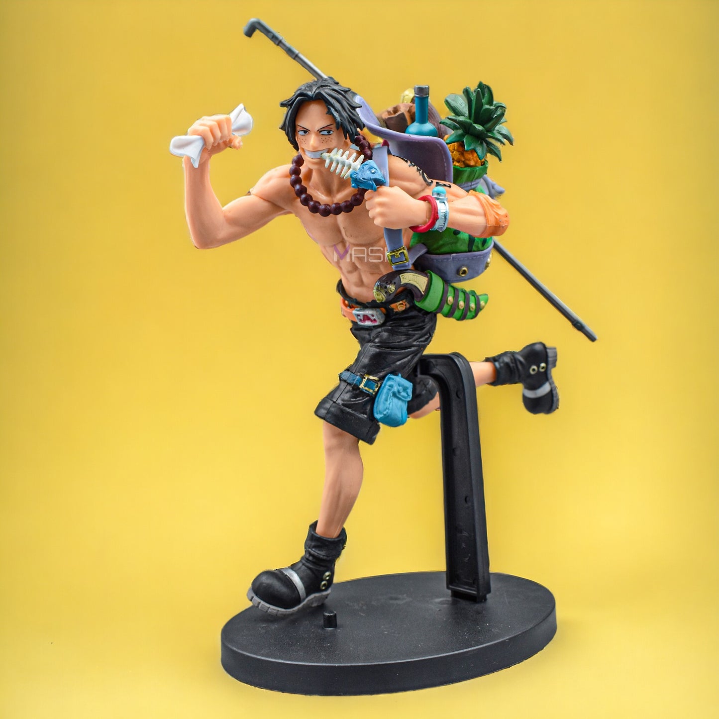 Protgas D. Ace Running Action Figure With Food Bagpack (22 Cm Height) - One Piece