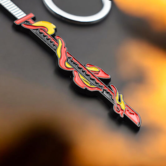 Demon Slayer Rengoku Metal Katana Keychain