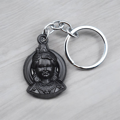 Ram Lalla Murti Face Premium Metal Keychain