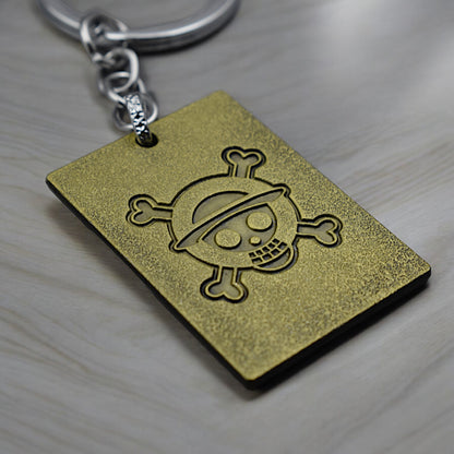 One Piece Wanted Kaido Metal Golden Keychain