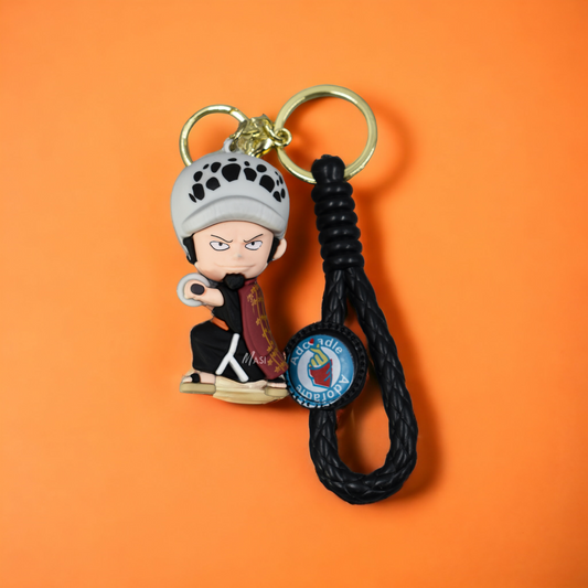 Trafalgar D. Water Law Silicon Rubber Keychain - One Piece