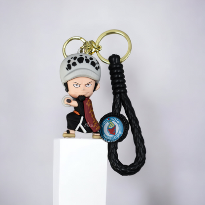 Trafalgar D. Water Law Silicon Rubber Keychain - One Piece