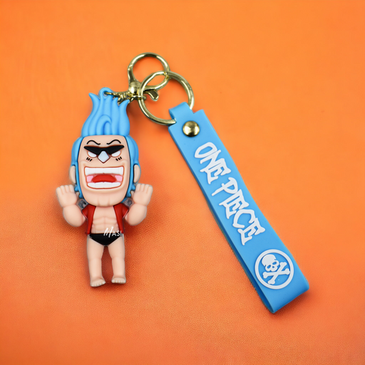 Cyborg Franky Silicon Rubber Keychain - One Piece