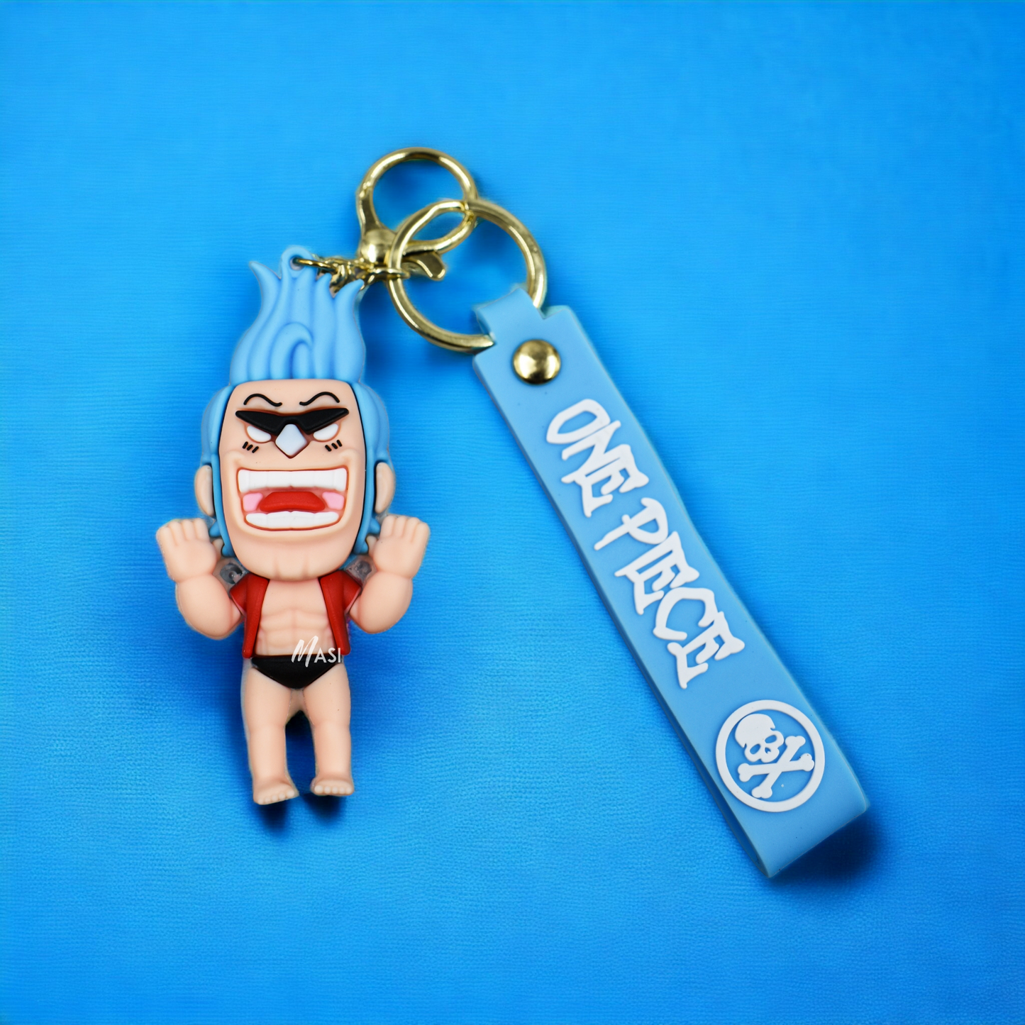 Cyborg Franky Silicon Rubber Keychain - One Piece