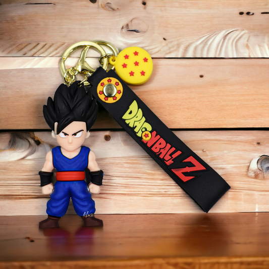 Gohan Silicon Rubber Keychain With Strap - Dragon Ball Z