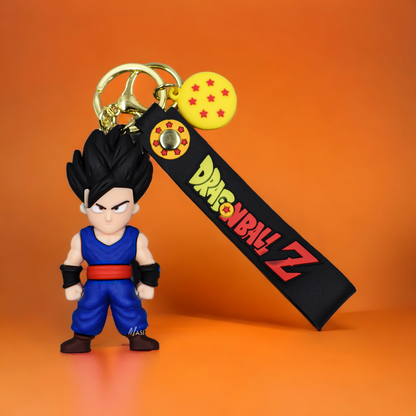 Gohan Silicon Rubber Keychain With Strap - Dragon Ball Z