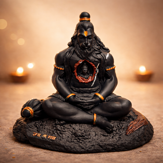 Hanuman Idol with Shri Ram in Heart – Spiritual Protection & Blessings Décor