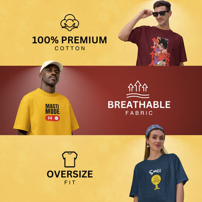 (Demon Slayer) Kokushibo Oversized Streetwear Style T-shirt (100% PREMIUM COTTON)